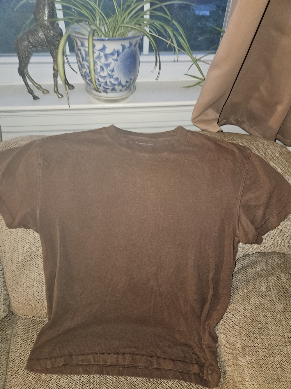 Abercrombie & Fitch Brown Short Sleeve Crewneck Tee